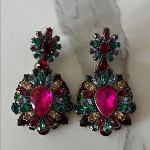 Elegant Multicolor Statement Earrings